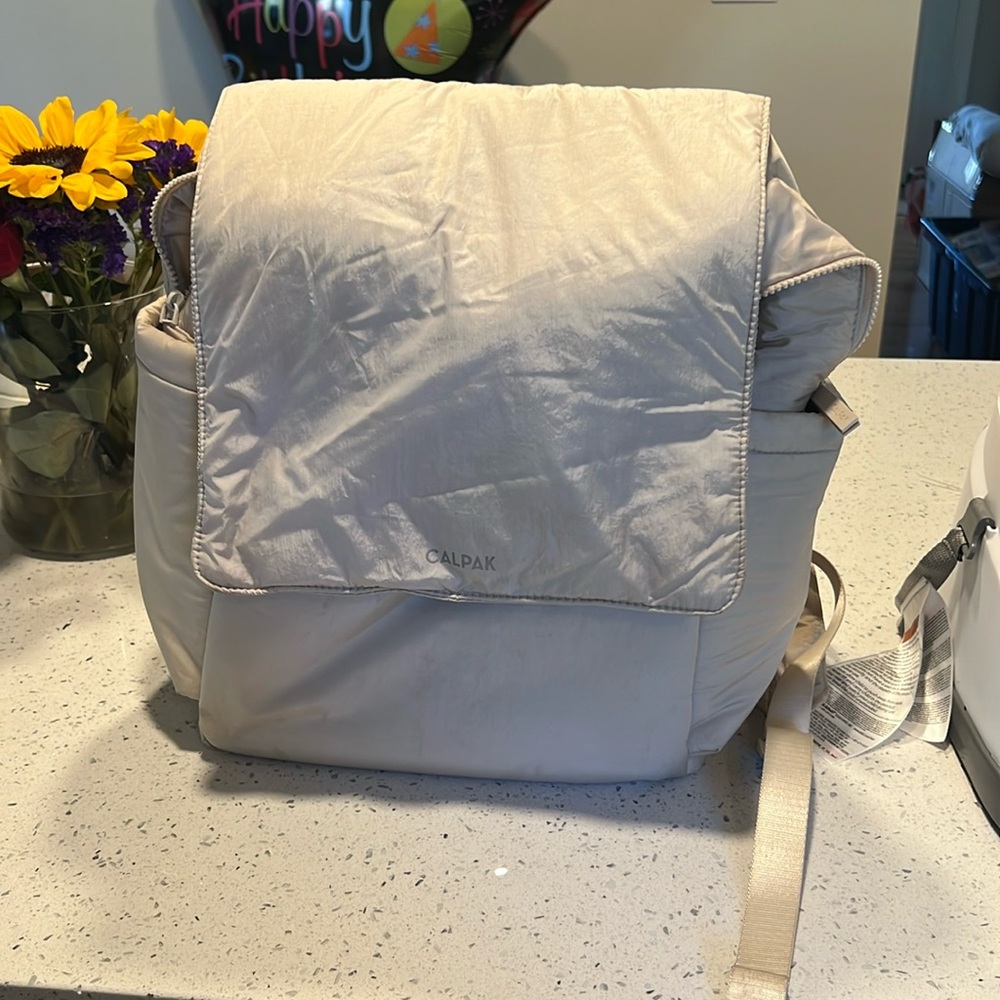 Light Tan CALPAK travel diaper bag